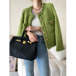 Fashion Long Sleeves Loose Buttoned Round-Neck Outerwear