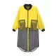 Stylish Split-Joint With Pocket Mesh Buttoned Stand Collar Long Sleeves Jacket Outwear