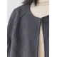 Casual Loose Solid Color Round-Neck Cape Outerwear