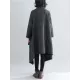 Thicken Gray Long Sleeve Coat Outerwear