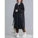 Casual Loose Long Sleeves Solid Color Hooded Outerwear