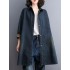 Split-Joint Long Sleeves Loose Lapel Outerwear