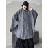 Casual Batwing Sleeves Loose Zipper Jackets Outerwear