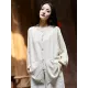 Soft Beige Ramie Cotton Blouse Outwear