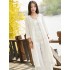 Soft White Frog Ramie Cotton Linen Outwear Cardigan