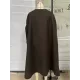 Simple Sleeveless Solid Color Round-Neck Cape Outerwear