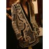 Original Creation Loose Long Sleeves Beads Printed V-Neck Blazer Outerwear