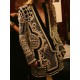 Original Creation Loose Long Sleeves Beads Printed V-Neck Blazer Outerwear