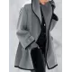 Buttoned Long Sleeves Stand Collar Outerwear Coats