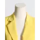 Backless Buttoned Hollow Rhine Stones Solid Color Long Sleeves Deep V-Neck Blazer