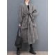 Drawstring Pockets Long Sleeves Loose Lapel Trench Coats