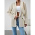 Split-Joint Long Sleeves Loose Lapel Outerwear Blazer