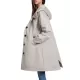 Buttoned Drawstring Elasticity Hooded Pockets Split-Back Waterproof Long Sleeves Loose High-Neck Trench Coats