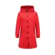 Buttoned Drawstring Elasticity Hooded Pockets Split-Back Waterproof Long Sleeves Loose High-Neck Trench Coats