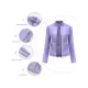 Buttoned Pockets Split-Joint Zipper Long Sleeves Plus Size Stand Collar Outerwear Jackets