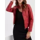 Buttoned Pockets Zipper Long Sleeves Plus Size Stand Collar Outerwear Jackets