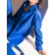 Solid Color Split-Joint Long Sleeves Loose Lapel Outerwear Jackets