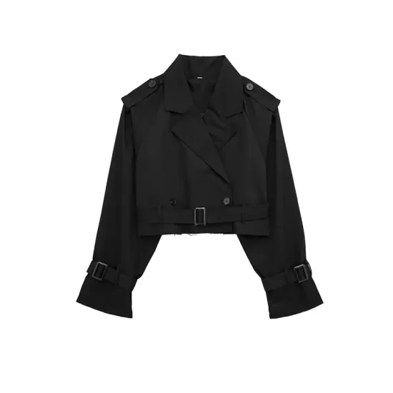 Split-Joint Long Sleeves Loose Lapel Jackets