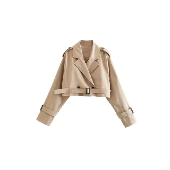 Split-Joint Long Sleeves Loose Lapel Jackets