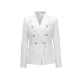 Buttoned Long Sleeves Notched Collar Outerwear Blazer