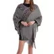 Asymmetric Tasseled Loose V-Neck Shawl&Cloak Cape