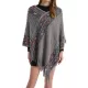 Asymmetric Tasseled Loose V-Neck Shawl&Cloak Cape