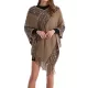 Asymmetric Tasseled Loose V-Neck Shawl&Cloak Cape