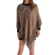 Asymmetric Tasseled Loose V-Neck Shawl&Cloak Cape