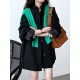 Pockets Solid Color Long Sleeves Loose Stand Collar Trench Coats Outerwear