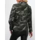 Buttoned Camouflage Pockets Long Sleeves Loose Notched Collar Outerwear Blazer