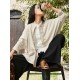 National Button Retro Linen Cover-up