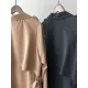 Khaki&Black Vintage Notched Collar Thin Trench Coat