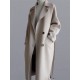 Urban Loose Solid Color Belted Woolen Coat