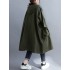 Loose Hooded Trench Long Coat