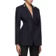 Original Long Sleeves Loose Solid Color Deep V-Neck Outerwear Blazer