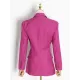 Original Long Sleeves Loose Solid Color Deep V-Neck Outerwear Blazer