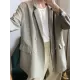 Loose Solid Color Casual Blazer Outwear