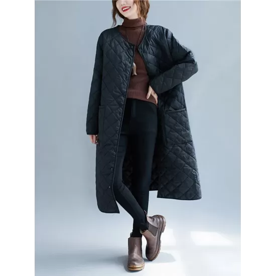 Original Solid Warm Thin Coat