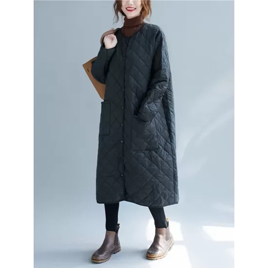 Original Solid Warm Thin Coat