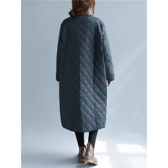 Original Solid Warm Thin Coat