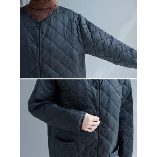 Original Solid Warm Thin Coat