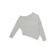 Casual Loose Long Sleeves Solid Color Off-The-Shoulder Sweater Tops