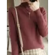 Skinny Solid Color Half Turtleneck Sweater Tops