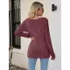 Casual Long Sleeves Skinny Solid Color Square-Neck Sweater Tops