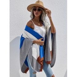 Original Creation Contrast Color Striped Sweater Tops Cardigan Coats