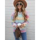 Casual Loose Patchwork Round-Neck Sweater Top