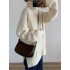 Casual Long Sleeves Loose Solid Color High-Neck Sweater Tops