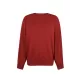 Knitted Twist Long Sleeves Solid Color Round-Neck Sweater Tops