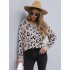 Casual Loose Leopard Round-Neck Sweater Top