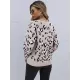 Casual Loose Leopard Round-Neck Sweater Top